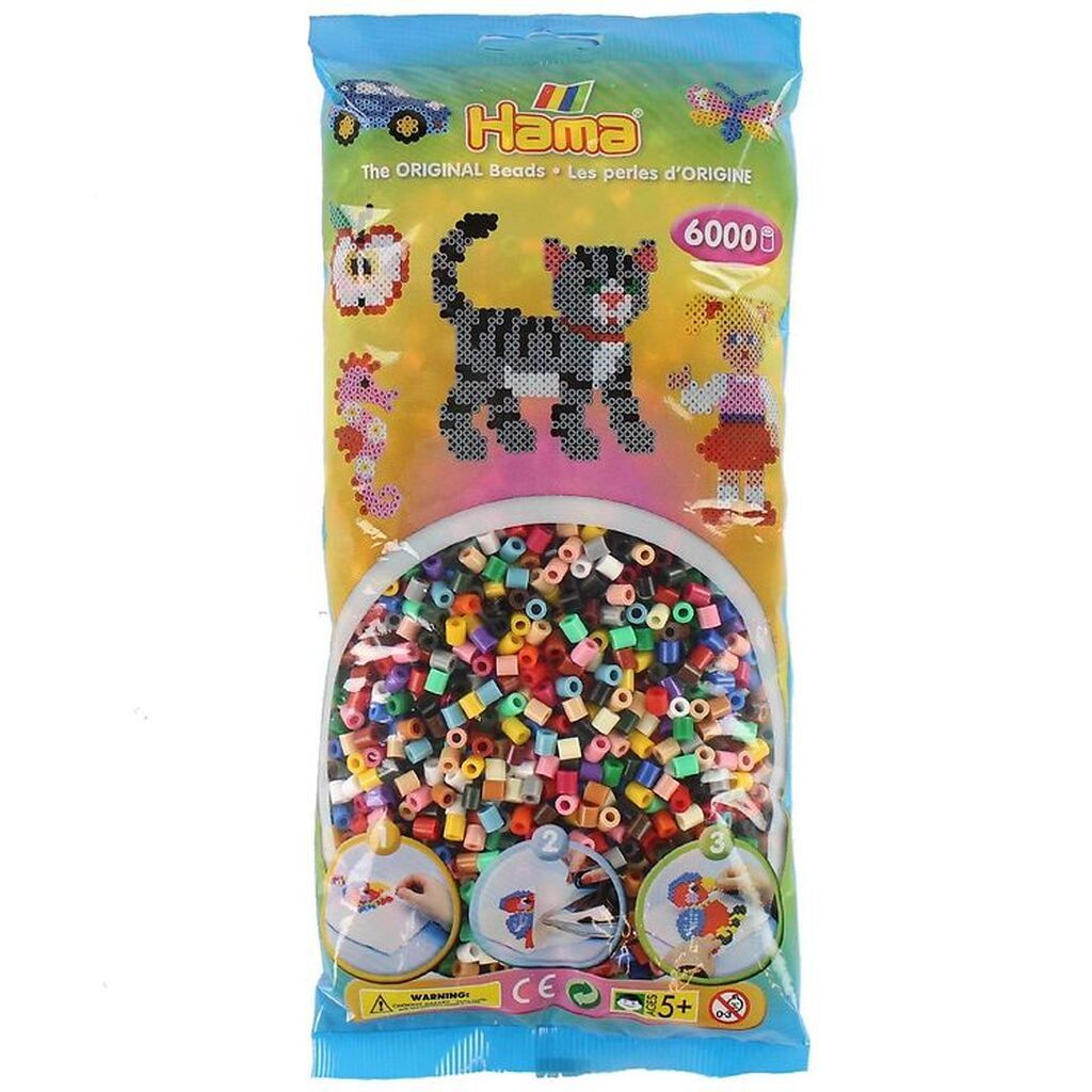 Hama Midi Perler - 6000 stk. - 67 Multifarvet
