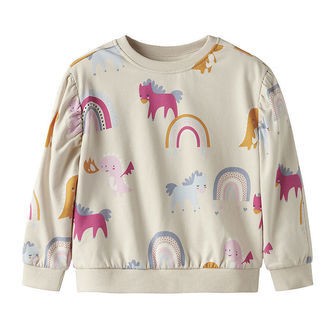 Name It Sweatshirt - NmfNula - Parchment m. Print