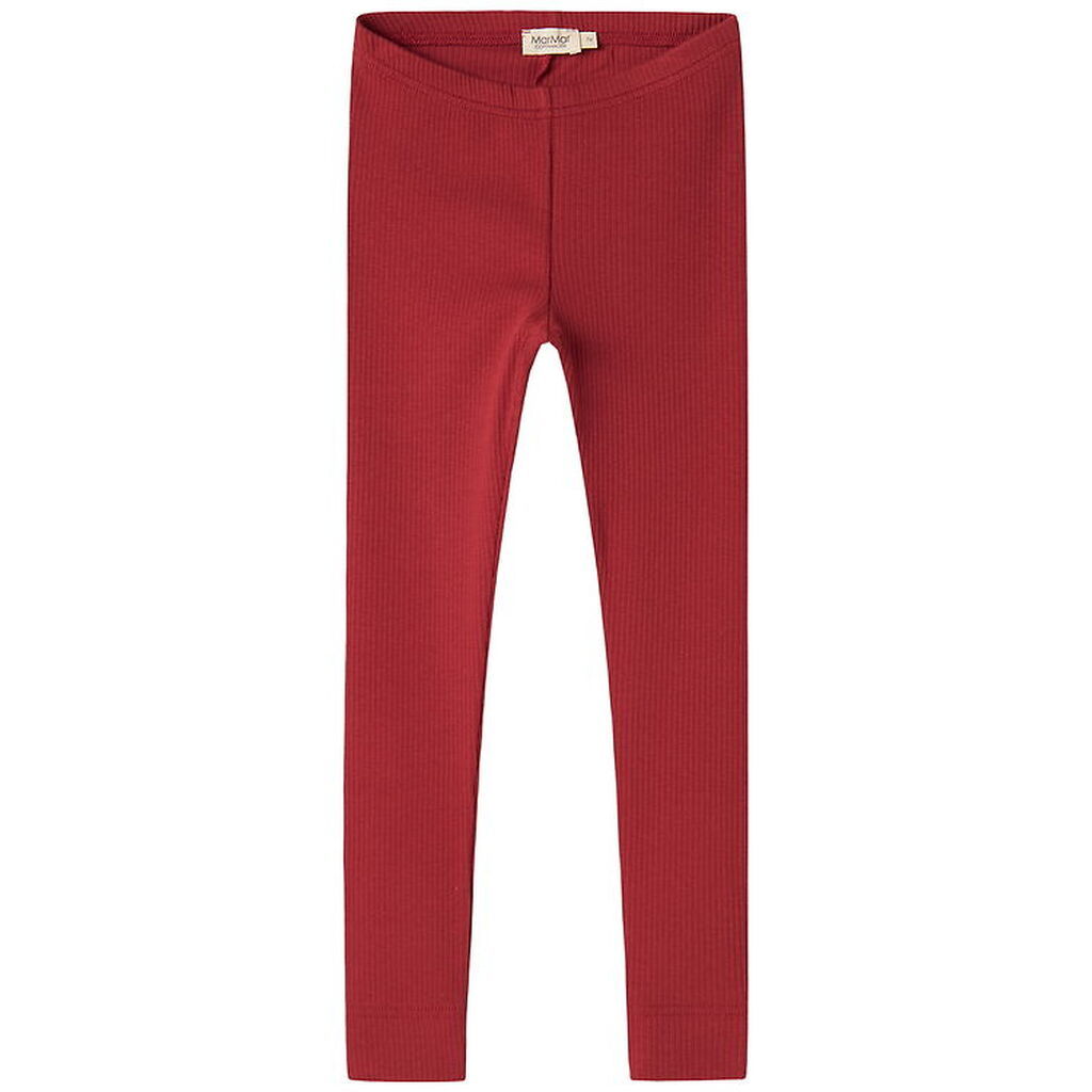 MarMar Leggings - Rib/Modal - Hibiscus Red