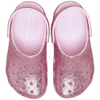 Crocs Sandaler - Chunky Glitter Clog T - Pink Milk