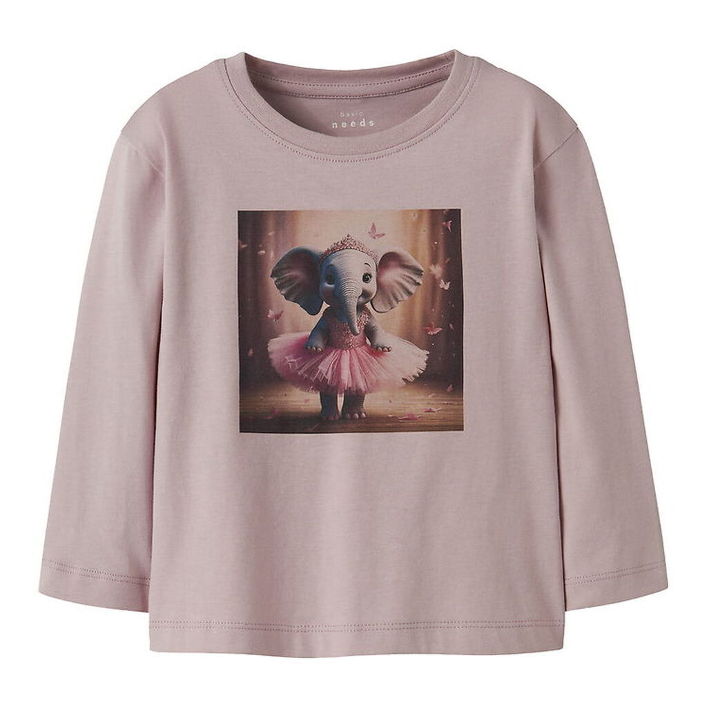 Name It Bluse - NmfVotea - Burnished Lilac/Ballerina Elephant