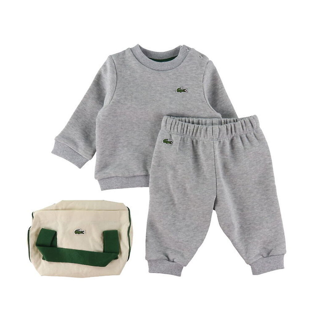 Lacoste Sweatsæt - Silver Chine