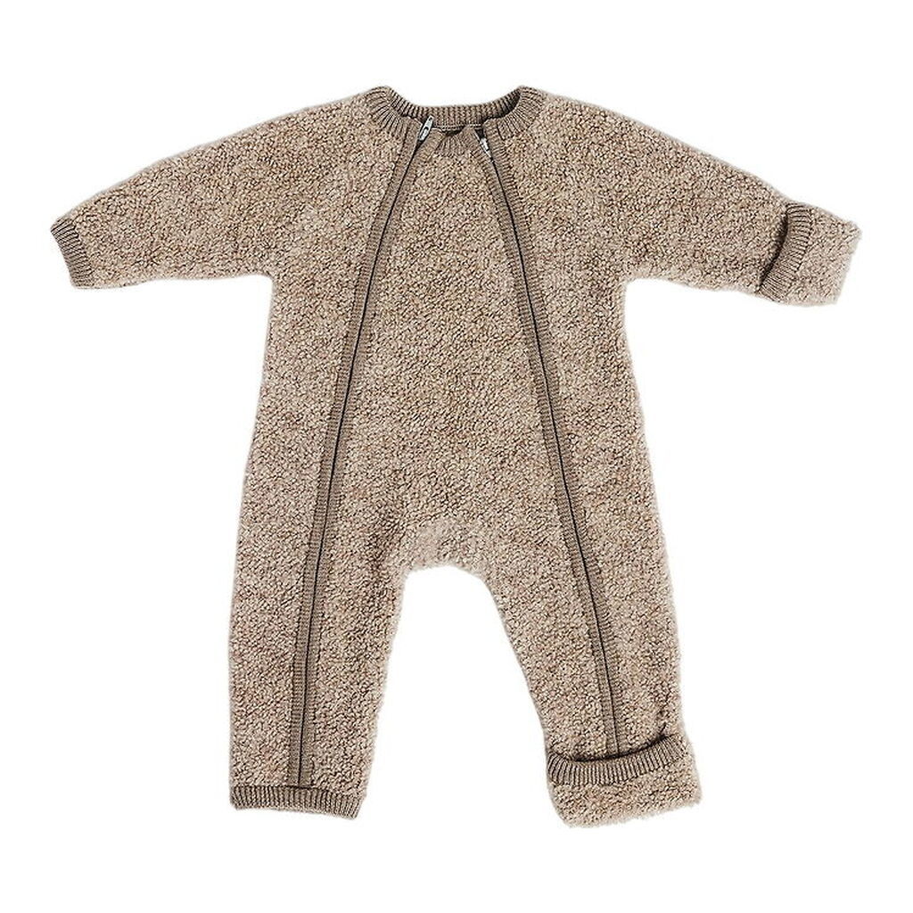 Smallstuff Køredragt m. Lynlås - Uld - Natur Melange