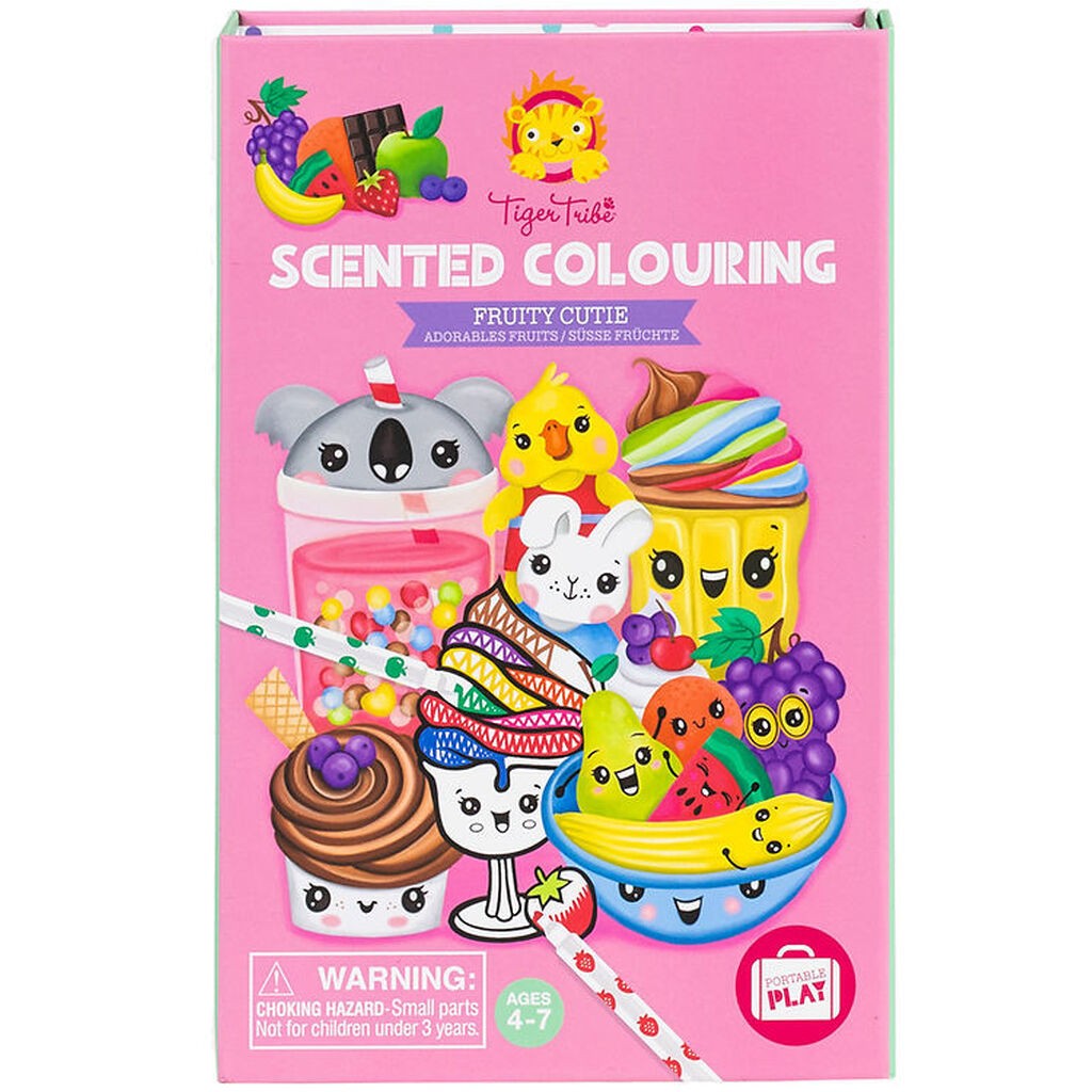 Tiger Tribe Farvesæt - Scented Colouring - Fruity Cutie