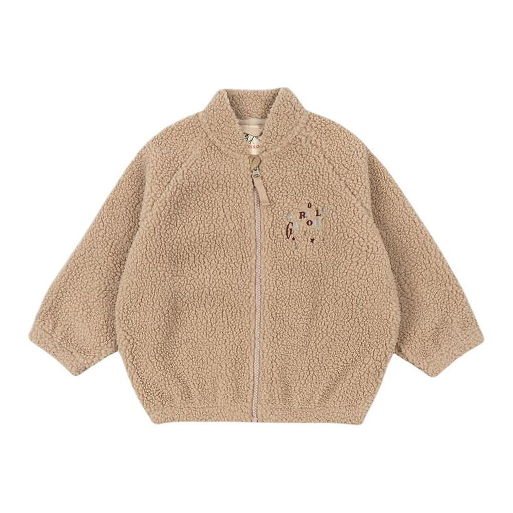 Konges Sløjd Fleecejakke - Jazz Teddy - Oxford Tan