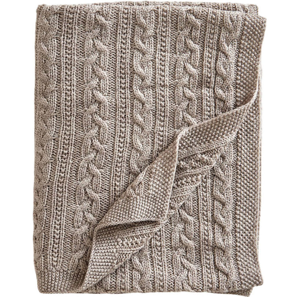 Jack o Juno Tæppe - 80x100 cm - Uld - Oatmeal