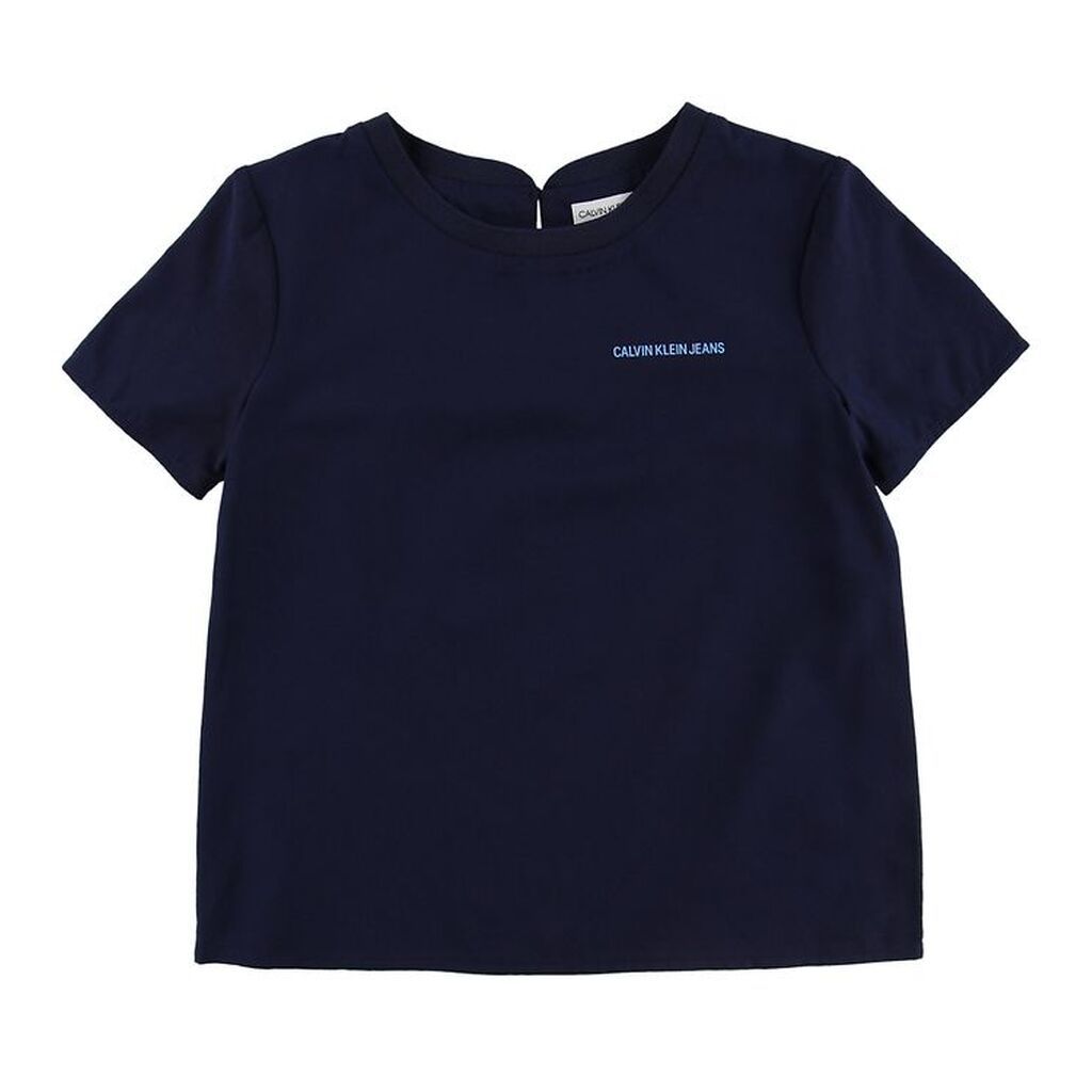 Calvin Klein T-shirt - Modal/Bomuld - Navy