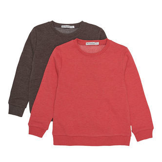 Minymo Sweatshirt - 2-pak - Tomato Puree