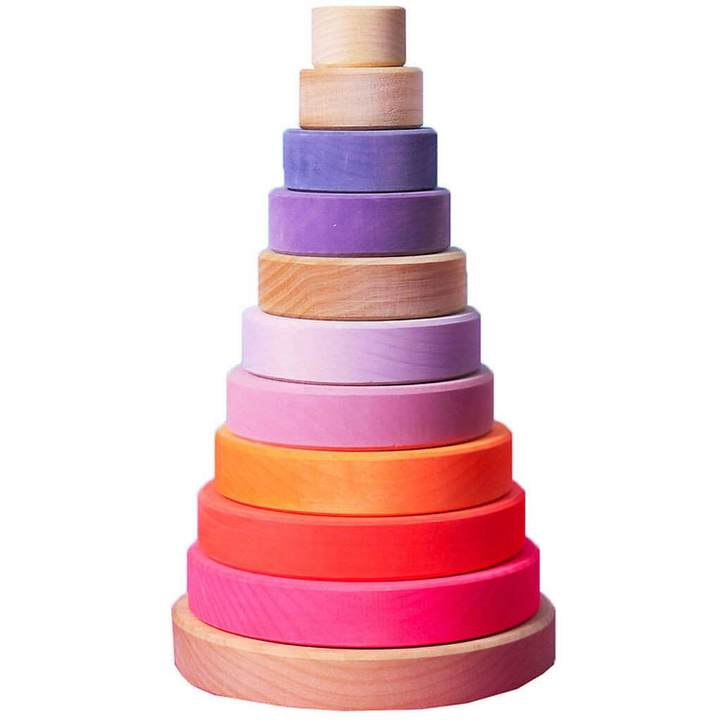 Grimms Stabletårn - Træ - Stor - Neonpink