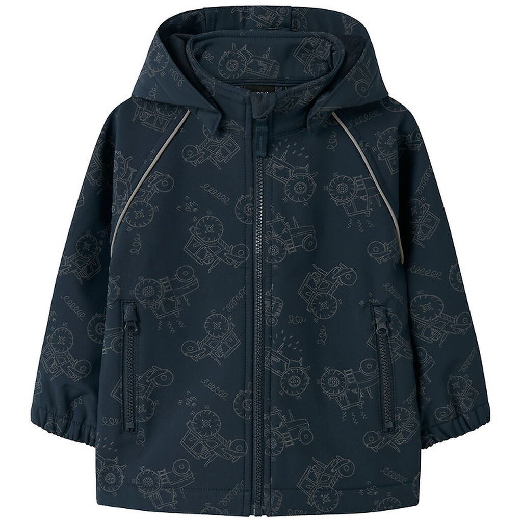 Name It Softshelljakke m. Fleece - NmmAlfa08 - Dark Sapphire m.