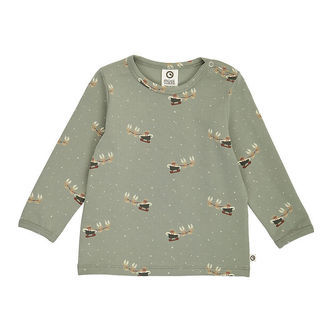 Müsli Bluse - Christmas - Shadow/Deep Green/Balsam Cream