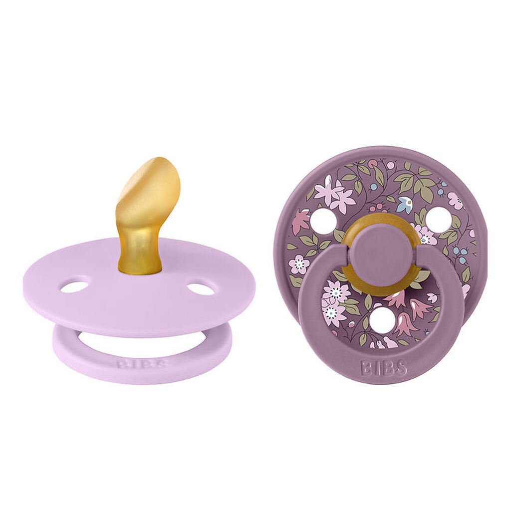 BIBS X Liberty Colour Sutter - 2-pak - Str. 1 - Anatomisk - Viol