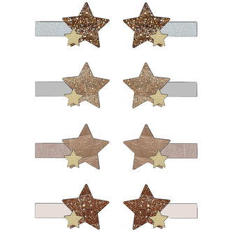 Mimi & Lula Hårclips - 8-pak - Mini Starry Shimmer