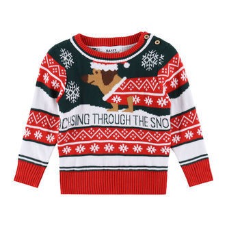 Jule-Sweaters Bluse - Strik - The Sausage Dog Christmas Sweater
