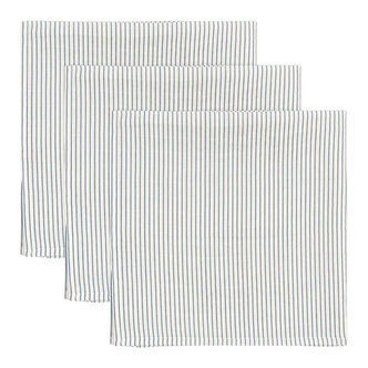 Konges Sløjd Stofbleer - 65x65 cm - 3-pak - Stripe Bluie