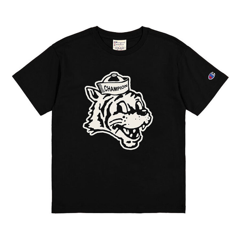 Champion T-shirt - Sort m. Print