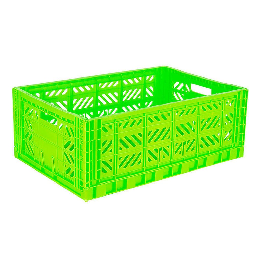 Aykasa Foldekasse - 60x40x22 cm - Maxi - Neon Green