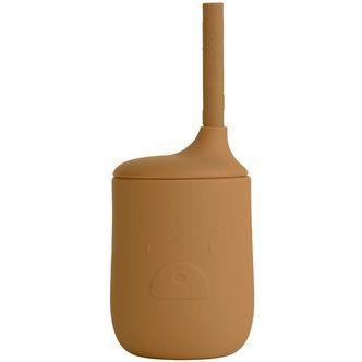 Liewood Kop m. Sugerør - Ellis - Mr Bear Golden Caramel