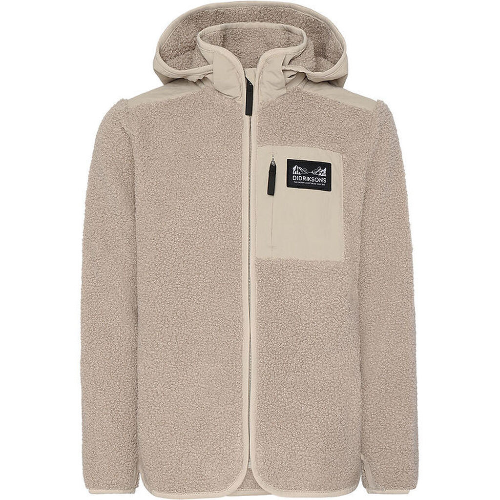 Didriksons Fleecejakke - Teddy - Exa - Beach Beige