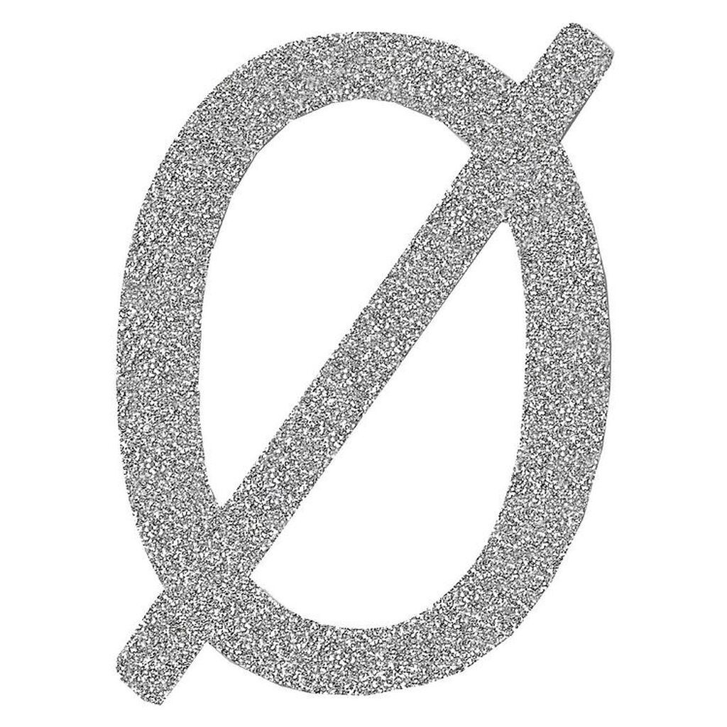 That's Mine Bogstav - Ø - Sølv Glimmer