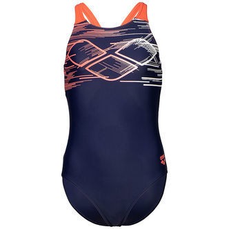 Arena Badedragt - Pastime - Navy/Calypso Coral