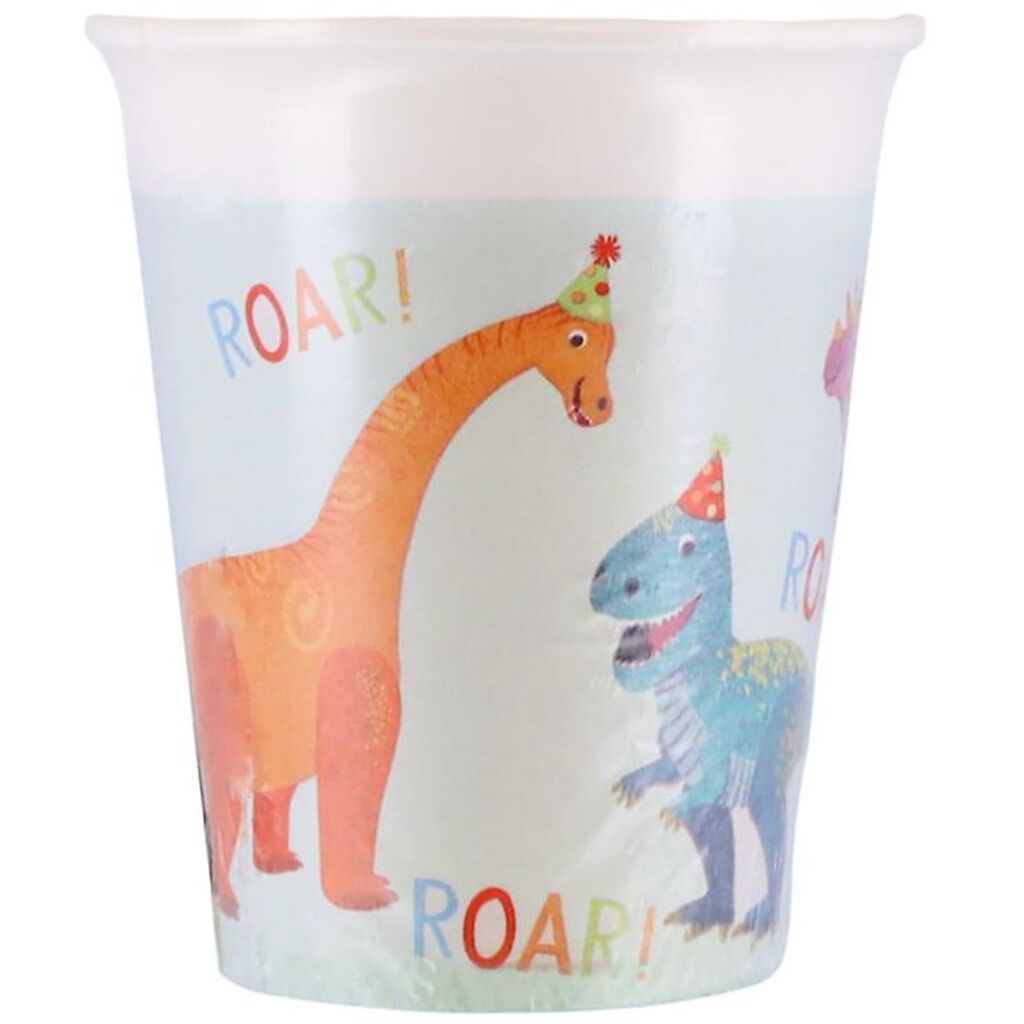 Decorata Party Papkrus - 8-pak - 200 ml - Dino Party