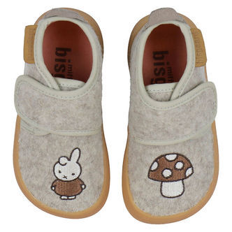 Bisgaard X Miffy Hjemmesko - Uld - Barefoot - Sand