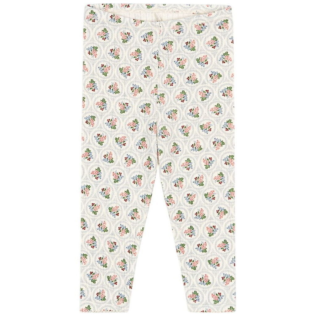 Konges Sløjd Leggings - Minnie - Verona Blues m. Hulmønster