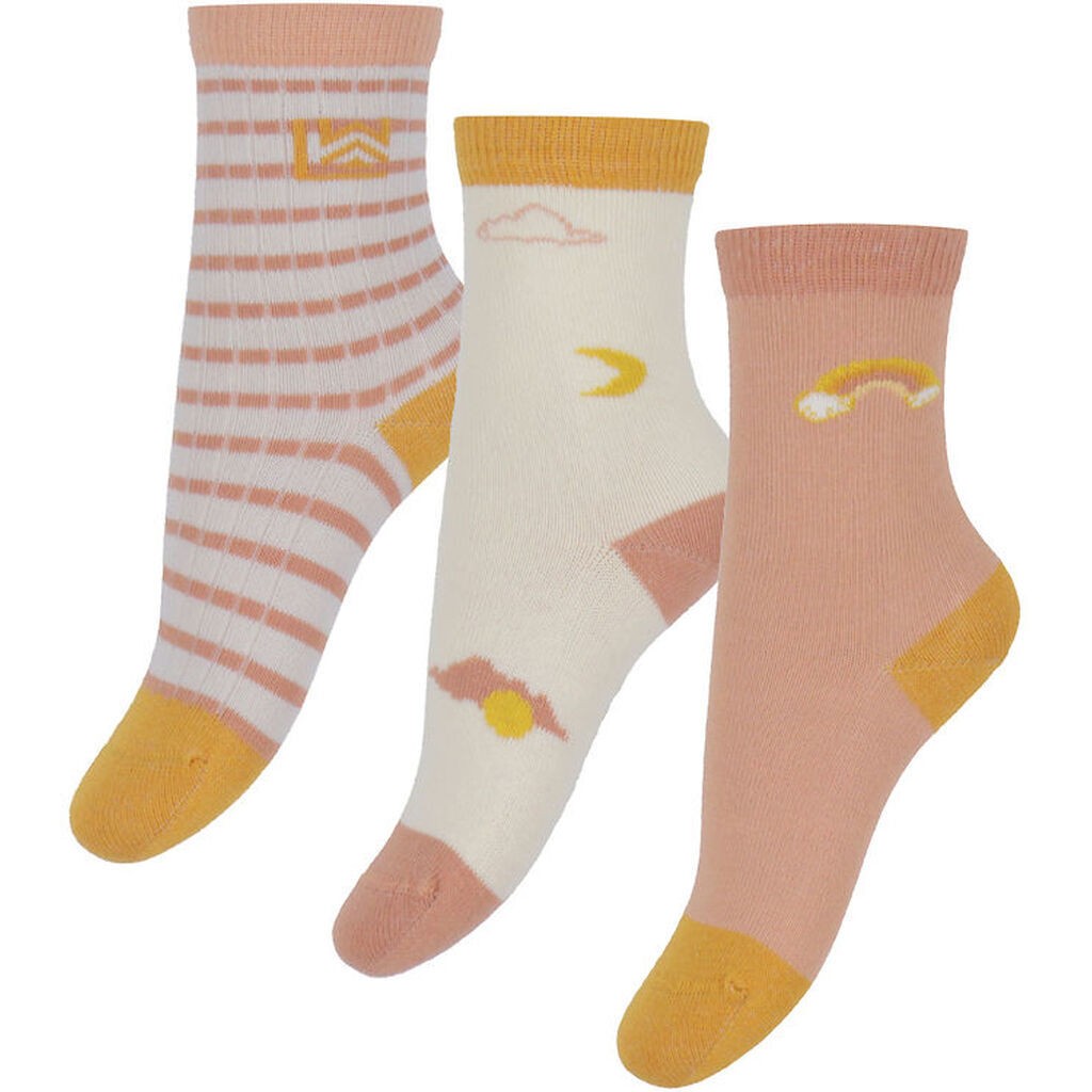 Liewood Strømper - 3-pak - Silas - Dream/Ecru Mix