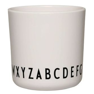 Design Letters Kop - Kids Basic Eco Cup - ABC - White