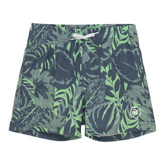 Color Kids Badeshorts - AOP - Iceberg Green