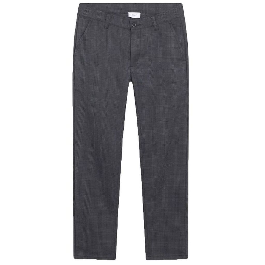 Grunt Bukser - Dude Ankle - Mørkegrå Check