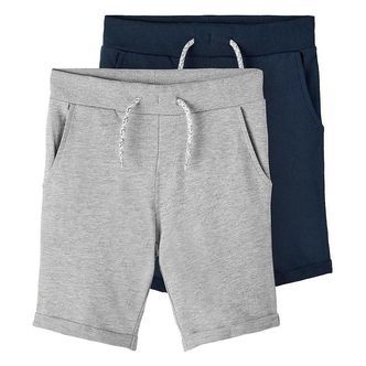 Name It Sweatshorts - Noos - NkmVermo - 2-pak - Grey Melange