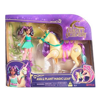 Unicorn Academy Legetøjsfigurer - Ava & Plant Magic Leaf