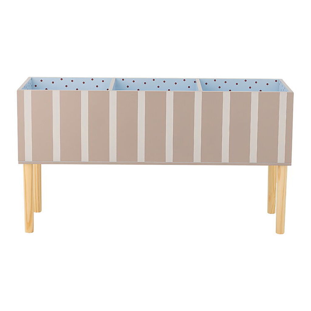 Bloomingville Bogkasse - Salam - 90 cm - Brun m. Striber