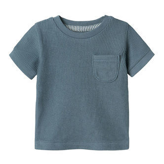 Name It T-shirt - Rib - NbmJush - Blue Mirage