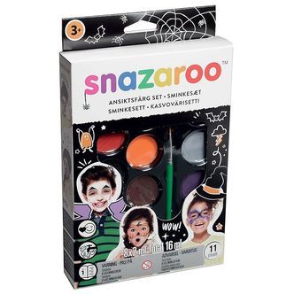 Snazaroo Ansigtsmaling - 11 Dele - Halloween