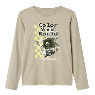 Name It Bluse - NkmVux - Pure Cashmere/Color Your World