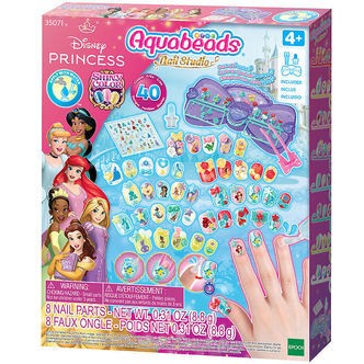 Aquabeads Perlesæt - Nail Studio - Disney Princess