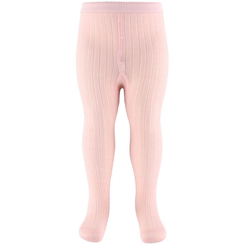 MP Strømpebukser - Uld - Rib - Light Pink