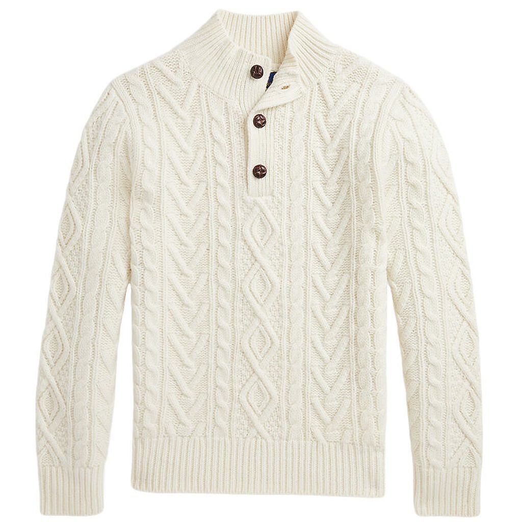 Polo Ralph Lauren Bluse - Uld - Cream