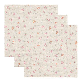 Konges Sløjd Stofbleer - 65x65 cm - 3-pak - Nonoka