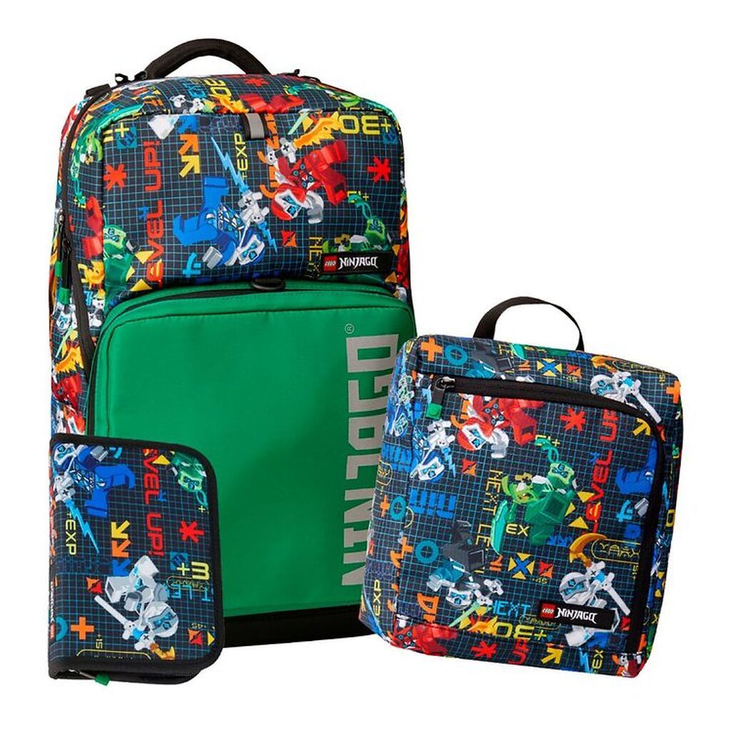 LEGOÂ® Ninjago Skoletaske m. Gymnastikpose/Penalhus - Prime Empi
