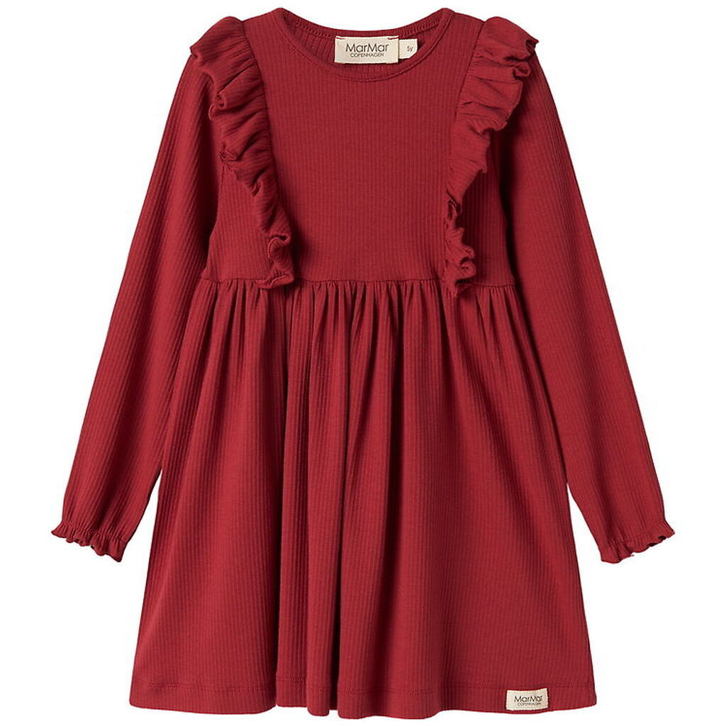 MarMar Kjole - Modal/Rib - Dikte - Hisbiscus Red