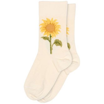 MP Strømper - Almine - Cream m. Solsikke