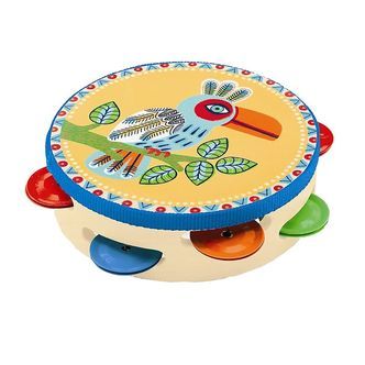 Djeco Tamburin - Multifarvet
