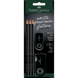Faber-Castell Grip Sæt - 5 Dele - Sort