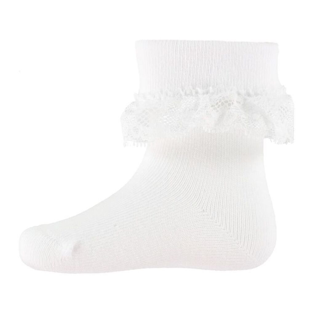 Name It Strømper - NbfOpagna - Bright White m. Blonde