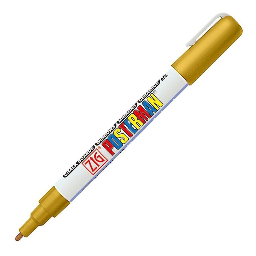 Zig Tusch - Vandfast - 1 mm - Guld
