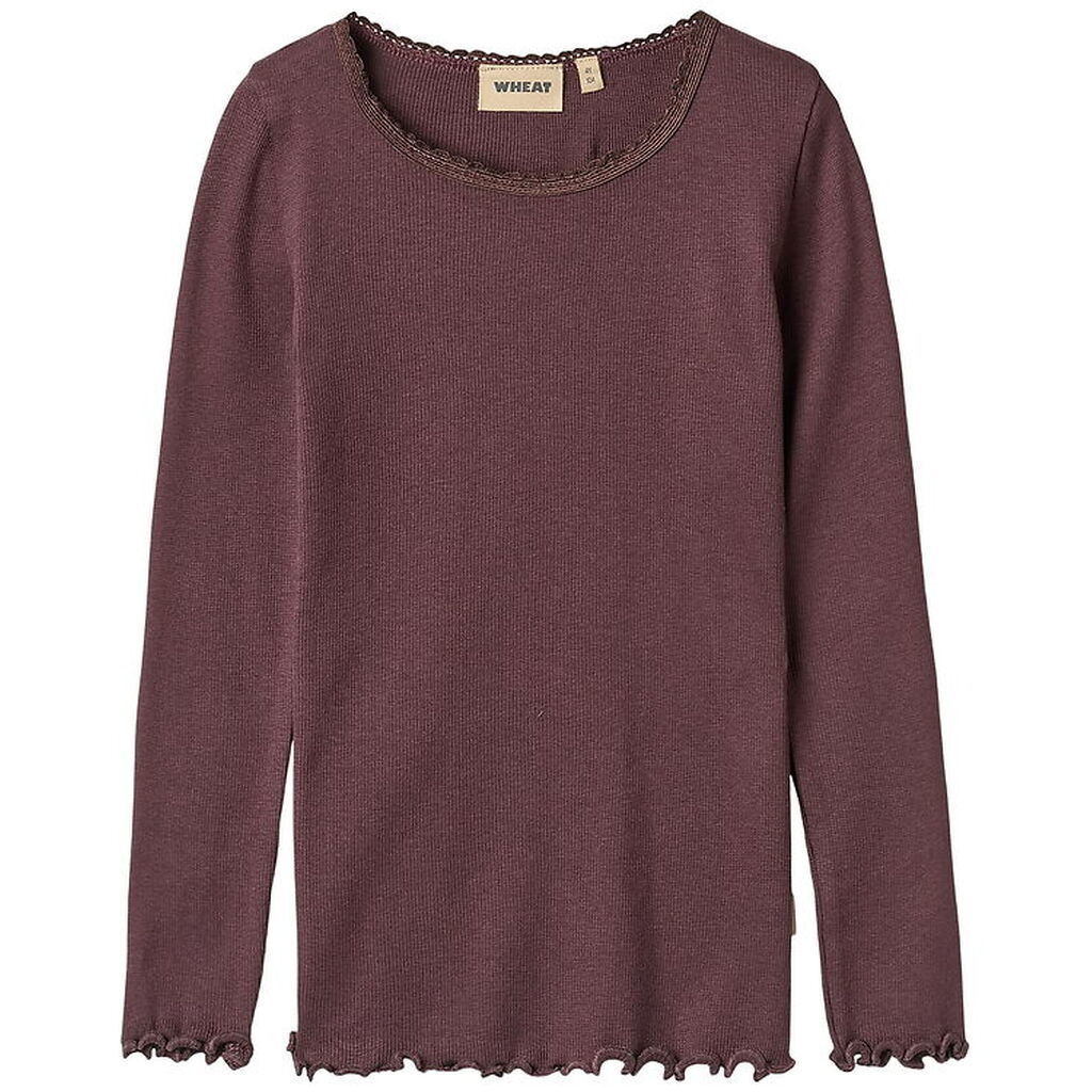 Wheat Bluse - Rib - Reese - Fudge